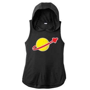 Classic Lego Spaceman Rocket Ladies PosiCharge Tri-Blend Wicking Draft Hoodie Tank