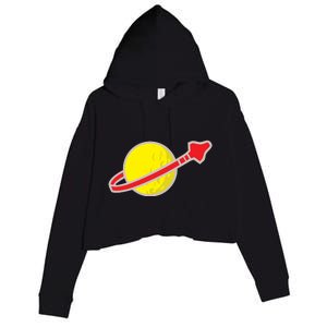 Classic Lego Spaceman Rocket Crop Fleece Hoodie