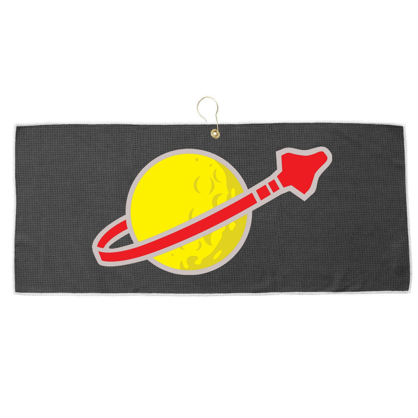 Classic Lego Spaceman Rocket Large Microfiber Waffle Golf Towel