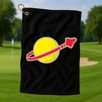 Classic Lego Spaceman Rocket Golf Towel