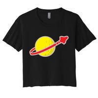 Classic Lego Spaceman Rocket Women's Crop Top Tee