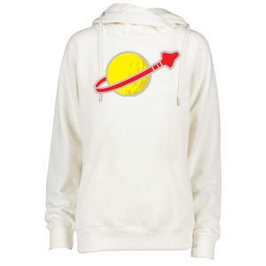 Classic Lego Spaceman Rocket Womens Funnel Neck Pullover Hood