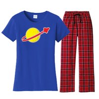 Classic Lego Spaceman Rocket Women's Flannel Pajama Set