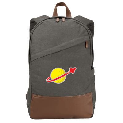 Classic Lego Spaceman Rocket Cotton Canvas Backpack