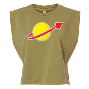 Classic Lego Spaceman Rocket Garment-Dyed Women's Muscle Tee