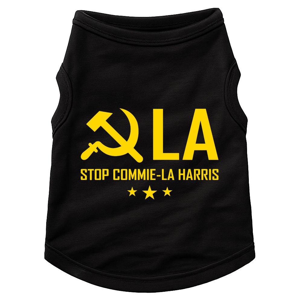 Commie La Stop Commie La Harris Stop Kamala Trump Vance 2024 Doggie Tank