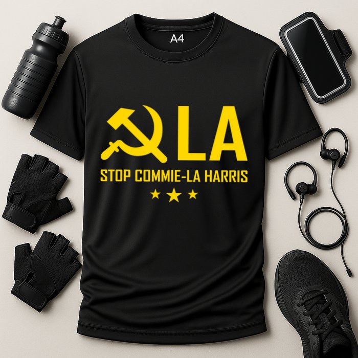 Commie La Stop Commie La Harris Stop Kamala Trump Vance 2024 Performance Shirt