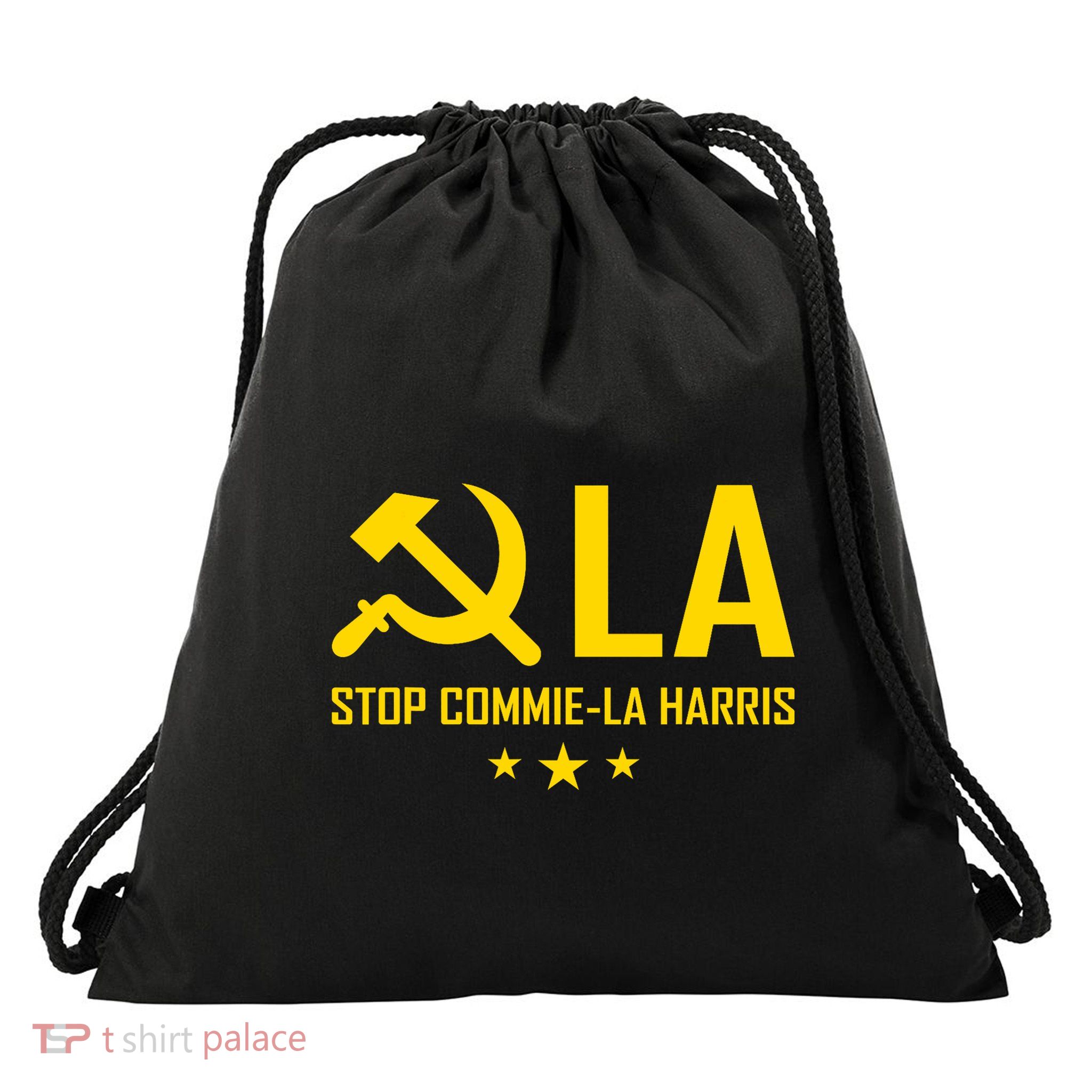 Commie La Stop Commie La Harris Stop Kamala Trump Vance 2024 Drawstring Bag
