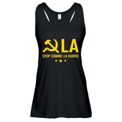 Commie La Stop Commie La Harris Stop Kamala Trump Vance 2024 Ladies Essential Flowy Tank