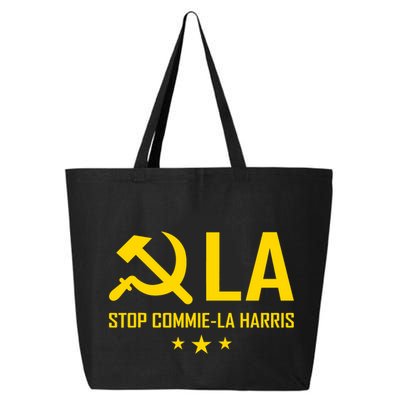 Commie La Stop Commie La Harris Stop Kamala Trump Vance 2024 25L Jumbo Tote