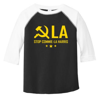 Commie La Stop Commie La Harris Stop Kamala Trump Vance 2024 Toddler Fine Jersey T-Shirt