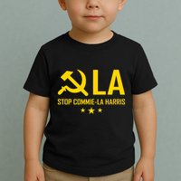 Commie La Stop Commie La Harris Stop Kamala Trump Vance 2024 Toddler T-Shirt