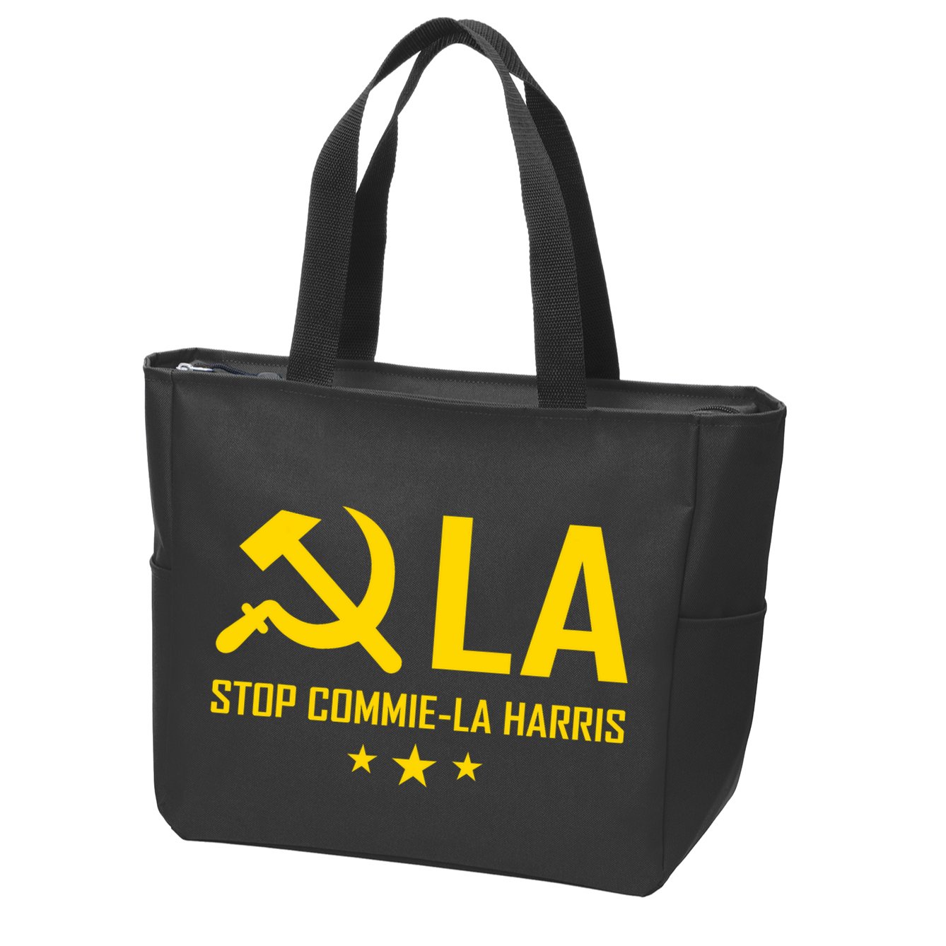 Commie La Stop Commie La Harris Stop Kamala Trump Vance 2024 Zip Tote Bag