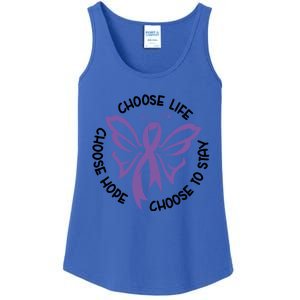 Choose Life Support Survivor Suicide Awareness Tal Health Gift Ladies Essential Tank