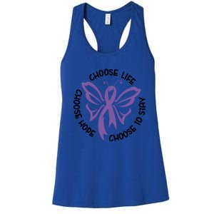 Choose Life Support Survivor Suicide Awareness Tal Health Gift Women's Racerback Tank