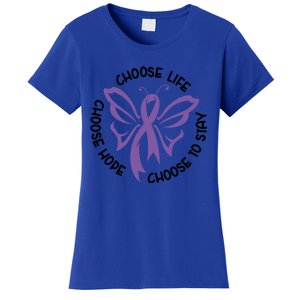 Choose Life Support Survivor Suicide Awareness Tal Health Gift Women's T-Shirt