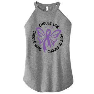 Choose Life Support Survivor Suicide Awareness Tal Health Gift Women's Perfect Tri Rocker Tank