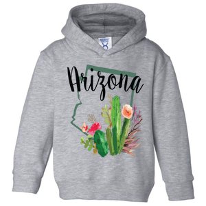 Cute Love State Of Arizona Blooming Cactus Flowers Gift Toddler Hoodie