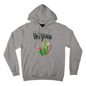 Cute Love State Of Arizona Blooming Cactus Flowers Gift Tall Hoodie