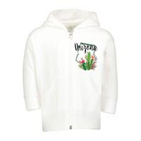 Cute Love State Of Arizona Blooming Cactus Flowers Gift Toddler Zip Fleece Hoodie