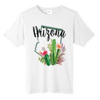 Cute Love State Of Arizona Blooming Cactus Flowers Gift Tall Fusion ChromaSoft Performance T-Shirt