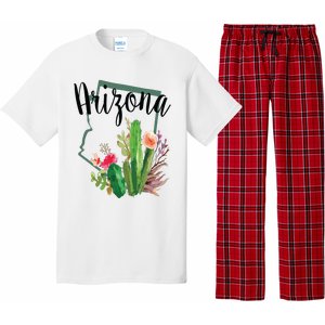 Cute Love State Of Arizona Blooming Cactus Flowers Gift Pajama Set