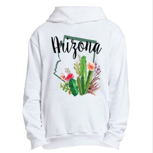 Cute Love State Of Arizona Blooming Cactus Flowers Gift Urban Pullover Hoodie