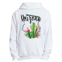 Cute Love State Of Arizona Blooming Cactus Flowers Gift Urban Pullover Hoodie