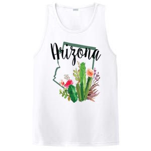 Cute Love State Of Arizona Blooming Cactus Flowers Gift PosiCharge Competitor Tank