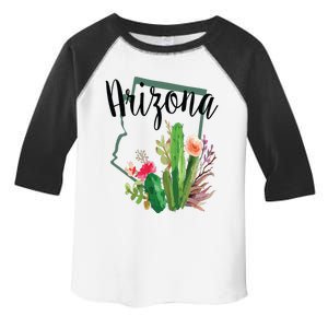 Cute Love State Of Arizona Blooming Cactus Flowers Gift Toddler Fine Jersey T-Shirt