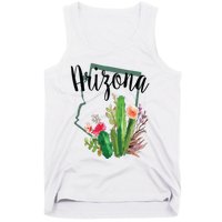 Cute Love State Of Arizona Blooming Cactus Flowers Gift Tank Top