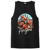 Cute Love State Of Arizona Blooming Cactus Flowers PosiCharge Competitor Tank