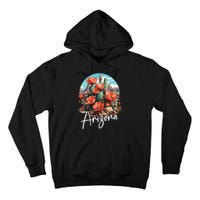 Cute Love State Of Arizona Blooming Cactus Flowers Tall Hoodie