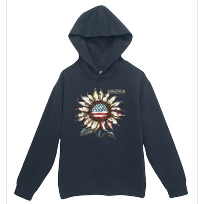 Choose Liberty Sunflower Patriotic Americana Freedom For All Urban Pullover Hoodie