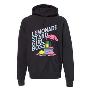 Cute Lemonade Stand Girl Boss Lemonade Stand Girl Premium Hoodie