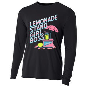 Cute Lemonade Stand Girl Boss Lemonade Stand Girl Cooling Performance Long Sleeve Crew