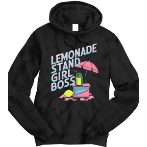 Cute Lemonade Stand Girl Boss Lemonade Stand Girl Tie Dye Hoodie