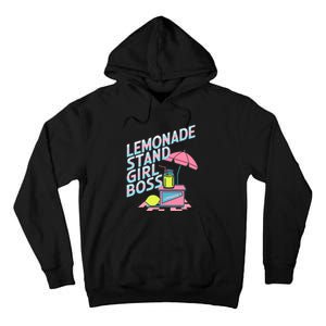 Cute Lemonade Stand Girl Boss Lemonade Stand Girl Tall Hoodie