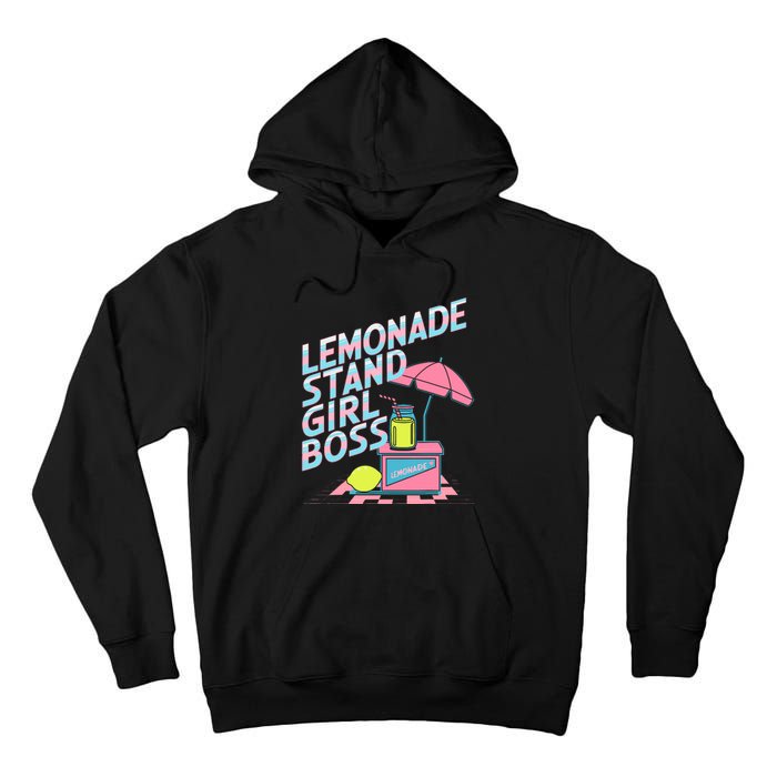 Cute Lemonade Stand Girl Boss Lemonade Stand Girl Tall Hoodie