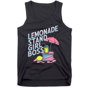 Cute Lemonade Stand Girl Boss Lemonade Stand Girl Tank Top