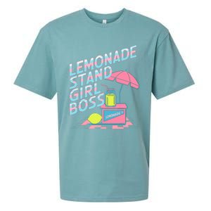 Cute Lemonade Stand Girl Boss Lemonade Stand Girl Sueded Cloud Jersey T-Shirt