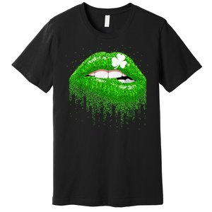 Clover Lips St.Patrick's Day Premium T-Shirt