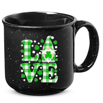 Cute Love St Patrick's Day Lucky Shamrock Gnome 15oz Campfire Ceramic Mug