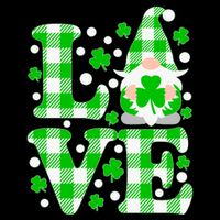 Cute Love St Patrick's Day Lucky Shamrock Gnome 16 in Basic Backpack