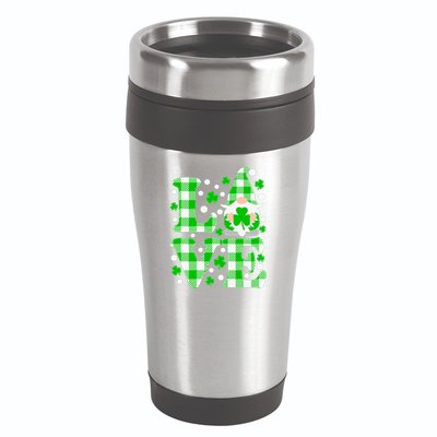 Cute Love St Patrick's Day Lucky Shamrock Gnome 16oz Travel Tumbler