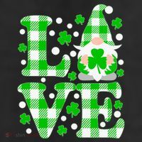Cute Love St Patrick's Day Lucky Shamrock Gnome Trucker Hat