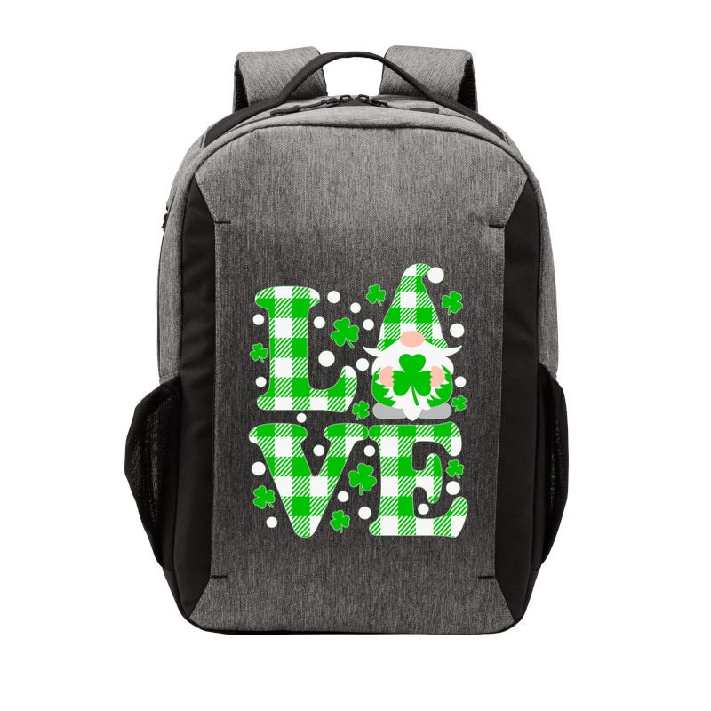 Cute Love St Patrick's Day Lucky Shamrock Gnome Vector Backpack