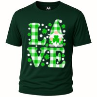 Cute Love St Patrick's Day Lucky Shamrock Gnome Cooling Performance Crew T-Shirt