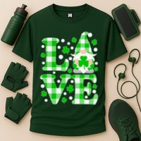 Cute Love St Patrick's Day Lucky Shamrock Gnome Cooling Performance Crew T-Shirt