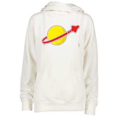 Classic Logo Space Womens Funnel Neck Pullover Hood